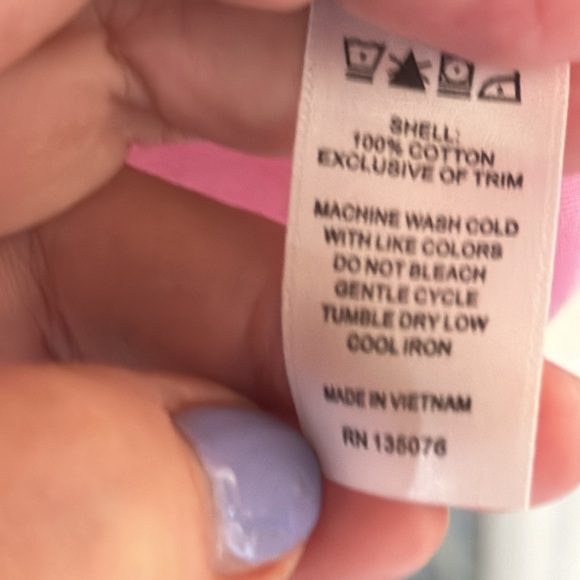 C Wonder Shrunken boy fit pink  Pop- Over Oxford Shirt, long sleeve Size small - Picture 7 of 10